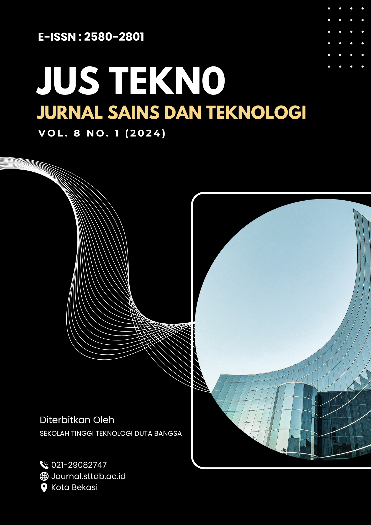 					View Vol. 8 No. 1 (2024): JUS TEKNO (Jurnal Sains dan Teknologi)
				